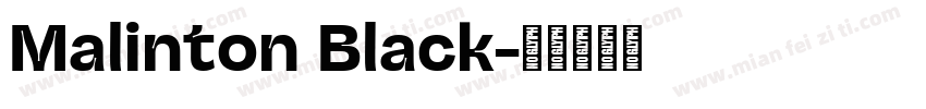 Malinton Black字体转换